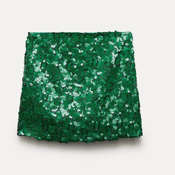 Zara sequin mini skirt - Picture 1 of 10
